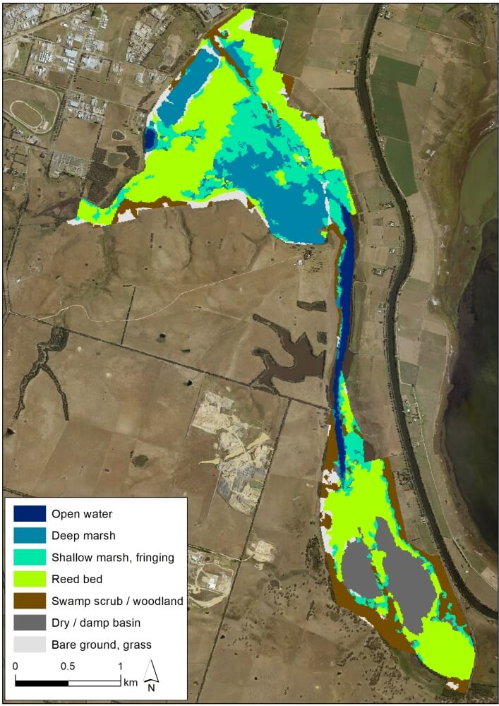 Mapping wetland vegetation from Sentinel-2 satellite imagery