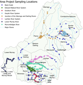 Flow-MER sampling locations in the Murray-Darling Basin